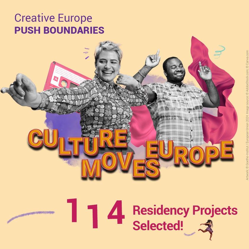 Kultura premika Evropo: v drugem razpisnem krogu za gostitelje rezidenc izbranih 114 organizacij