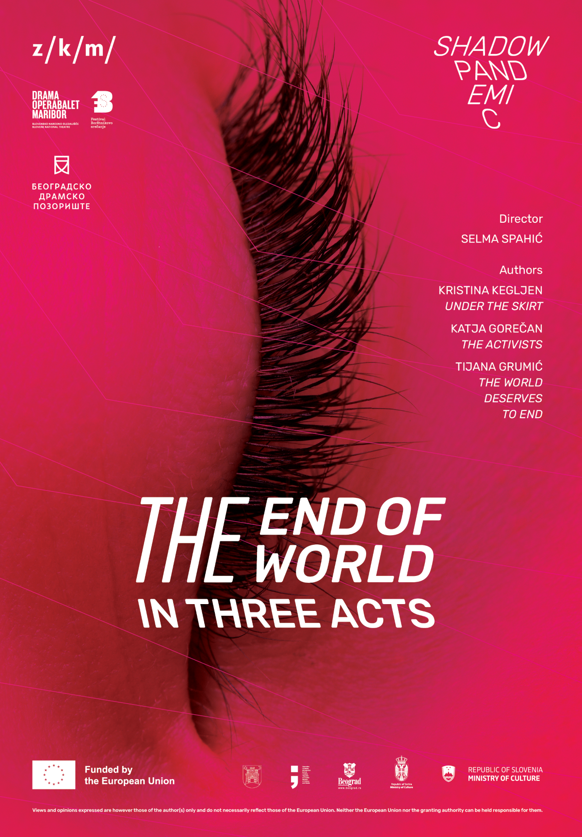 Predstava »Konec sveta v treh dejanjih« junija na Borštnikovem srečanju