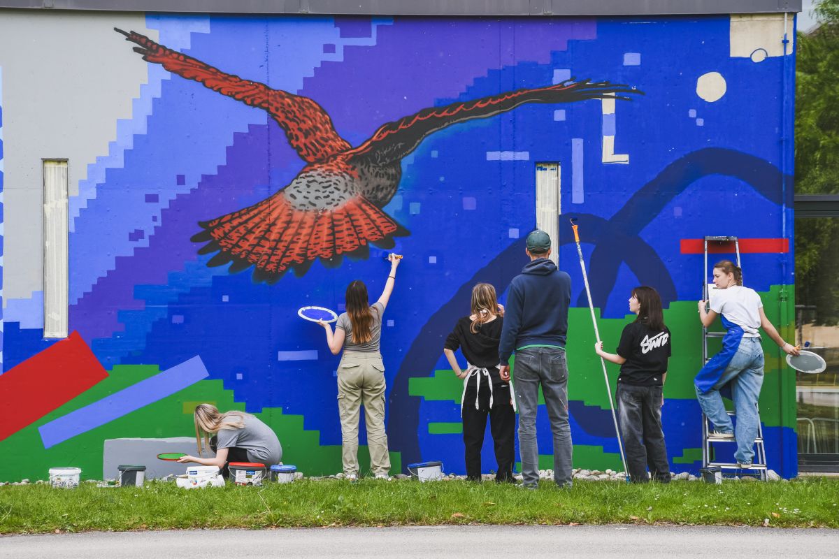 Na dan Evrope otvoritev murala z naslovom Ptice z otoka v Mariboru